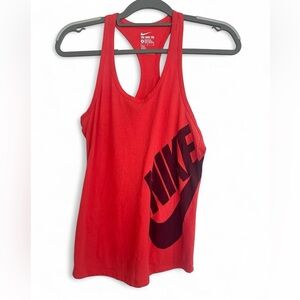 Nike Women's red pink racerback Tank Top